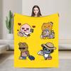 K-Kakaos F-Friends Tube Apeach Ryan Trio Blanket Quality Warm  Throw Blanket Winter Picnic Home Decor Aesthetic Bedspread