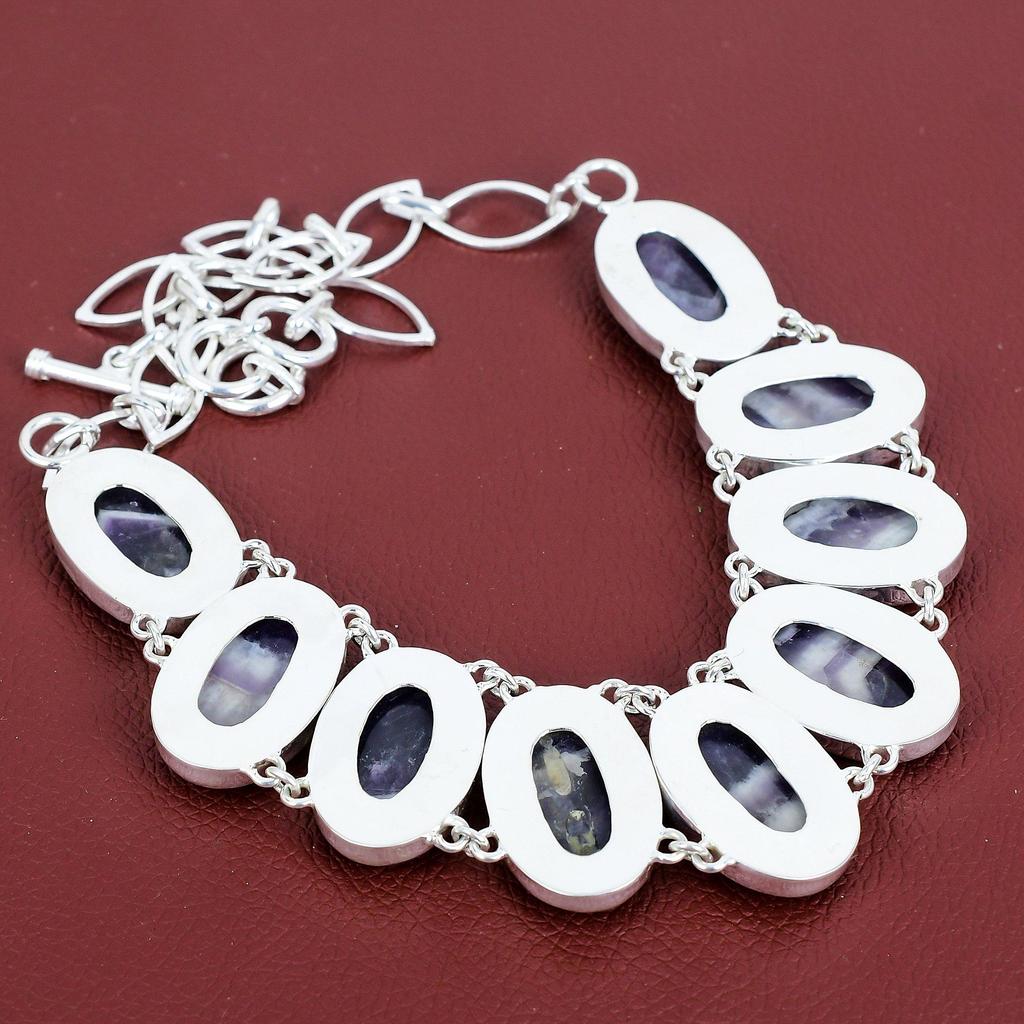 Chevron amethyst necklace 925 sterling silver necklace handmade adjustable chain necklace gemstone jewelry engagement gifts stylish necklace