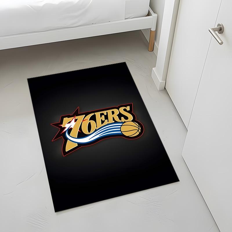 Philadelphia 76ers (14) Rug Suitable For Living Rooms Bedrooms Computer Rooms Dining Areas And Placement Under Tables And Chairs Also An Ideal Choice 