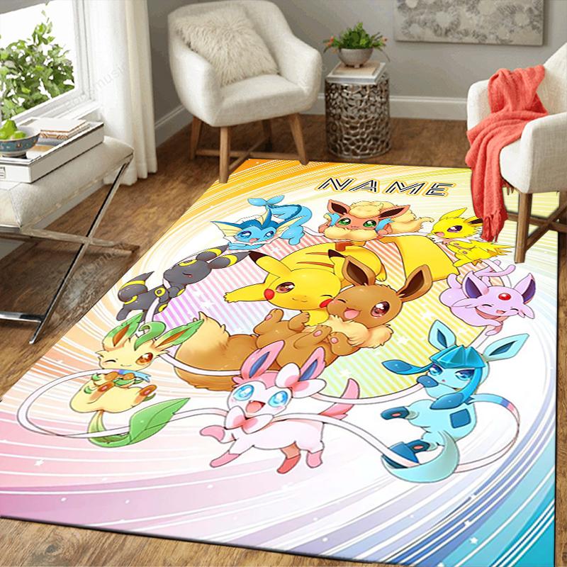 Custom 1Pc Pikachu Urban Warrior Rug Office Carpet Indoor Outdoor Entrance Doormat Nonslip Soft And Comfortable Living Room D2915209