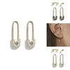 Chic European Alloy Earring Set With Dazzling Rhinestones Collection Fourpiece