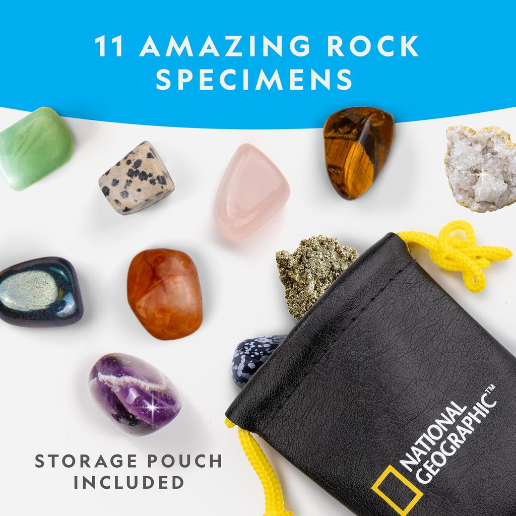 NATIONAL GEOGRAPHIC Science Kit Rock Collection Advent Calendar 2024 Jumbo Advent Calendar 24 Days of Science Gemstones and More STEM Projects for