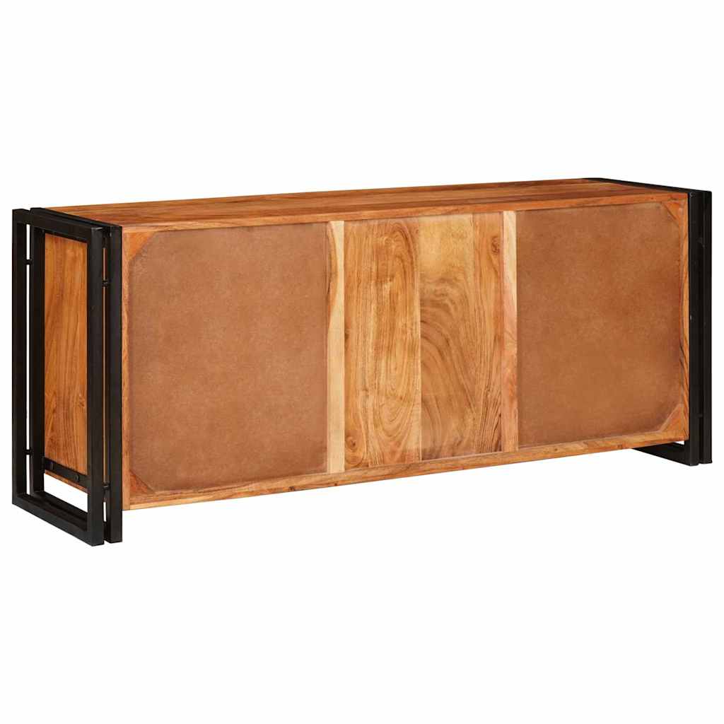 TV Cabinet with Shelf Brown 120 X 33 X 50 Cm Solid Wood Acacia