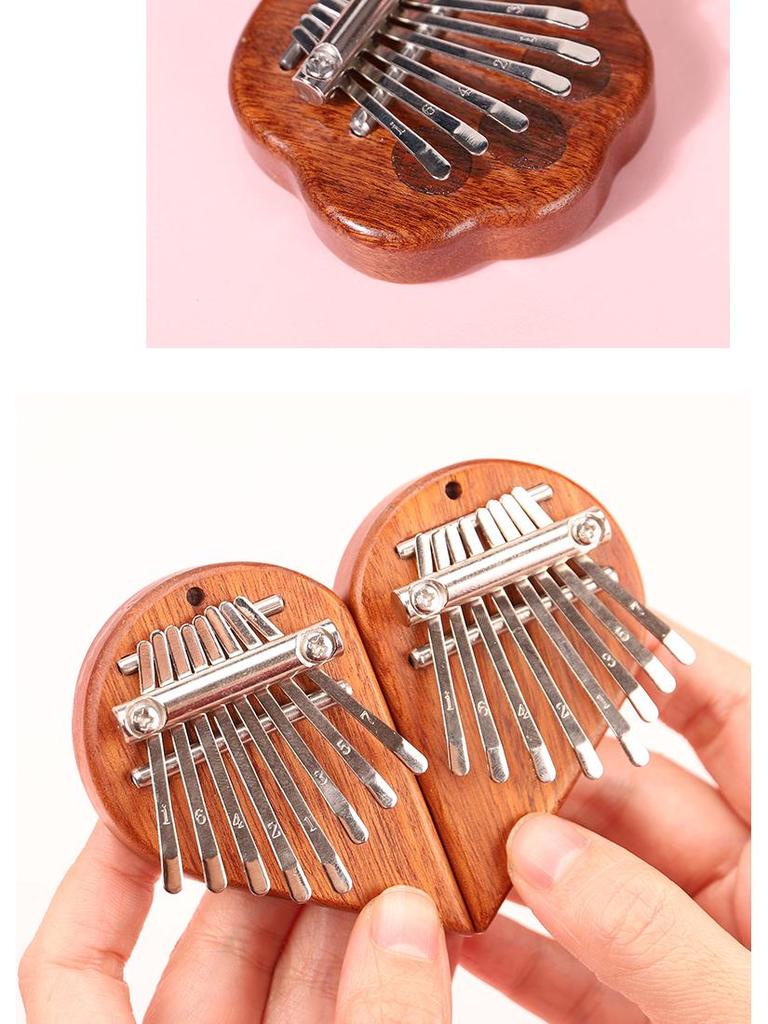 Portable 8-Note Mini Kalimba Thumb Piano for Beginners
