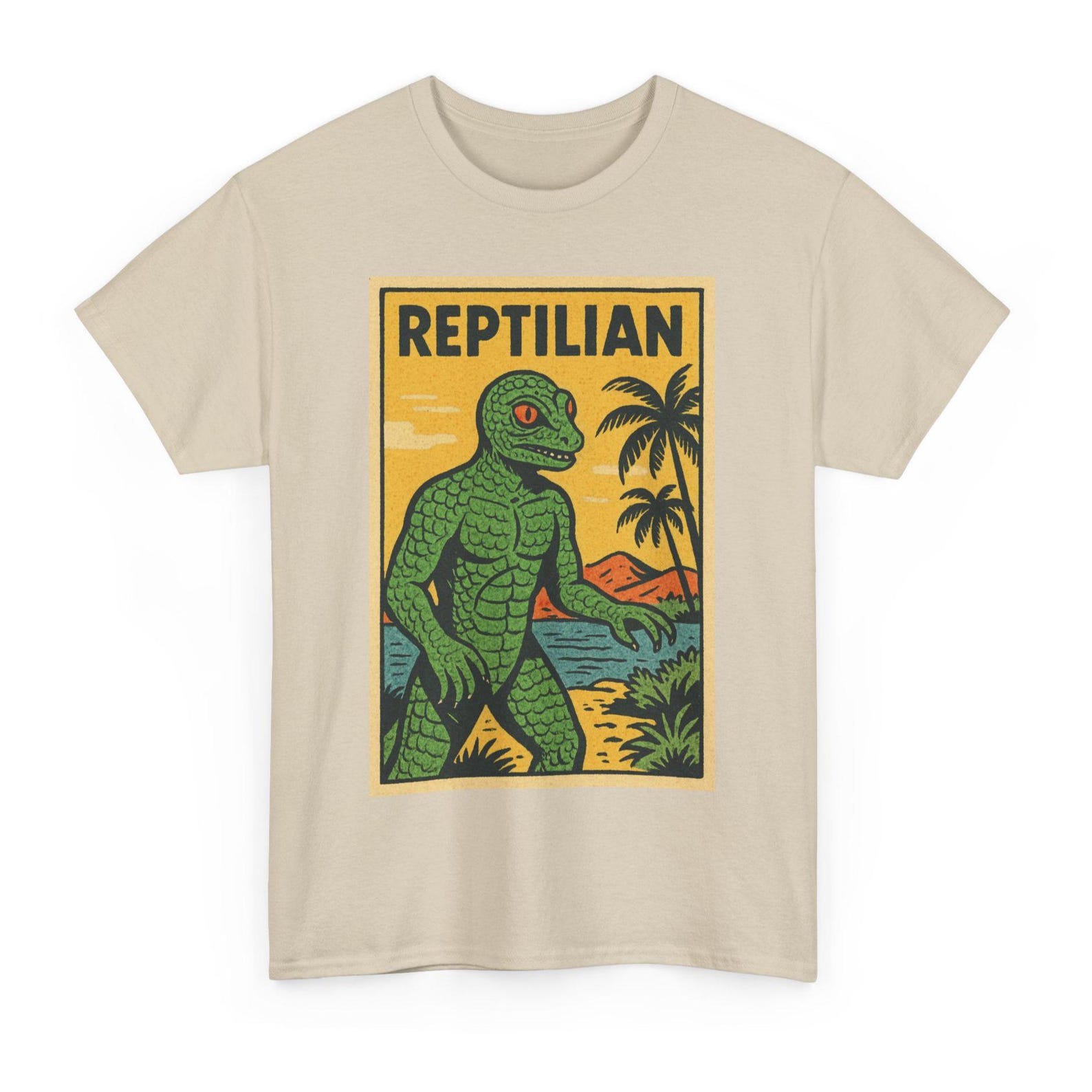 Reptilian Conspiracy T-Shirt: Retro Comic Alien Tee XL