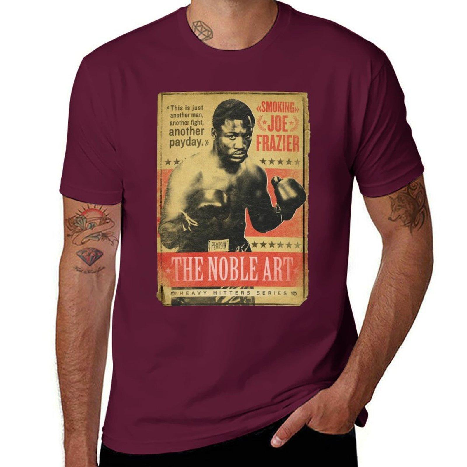 Футболка Smokin  Joe Frazier для мальчиков белые индивидуальный дизайн ваш собственный оверсайз мужские футболки с принтом комплект S