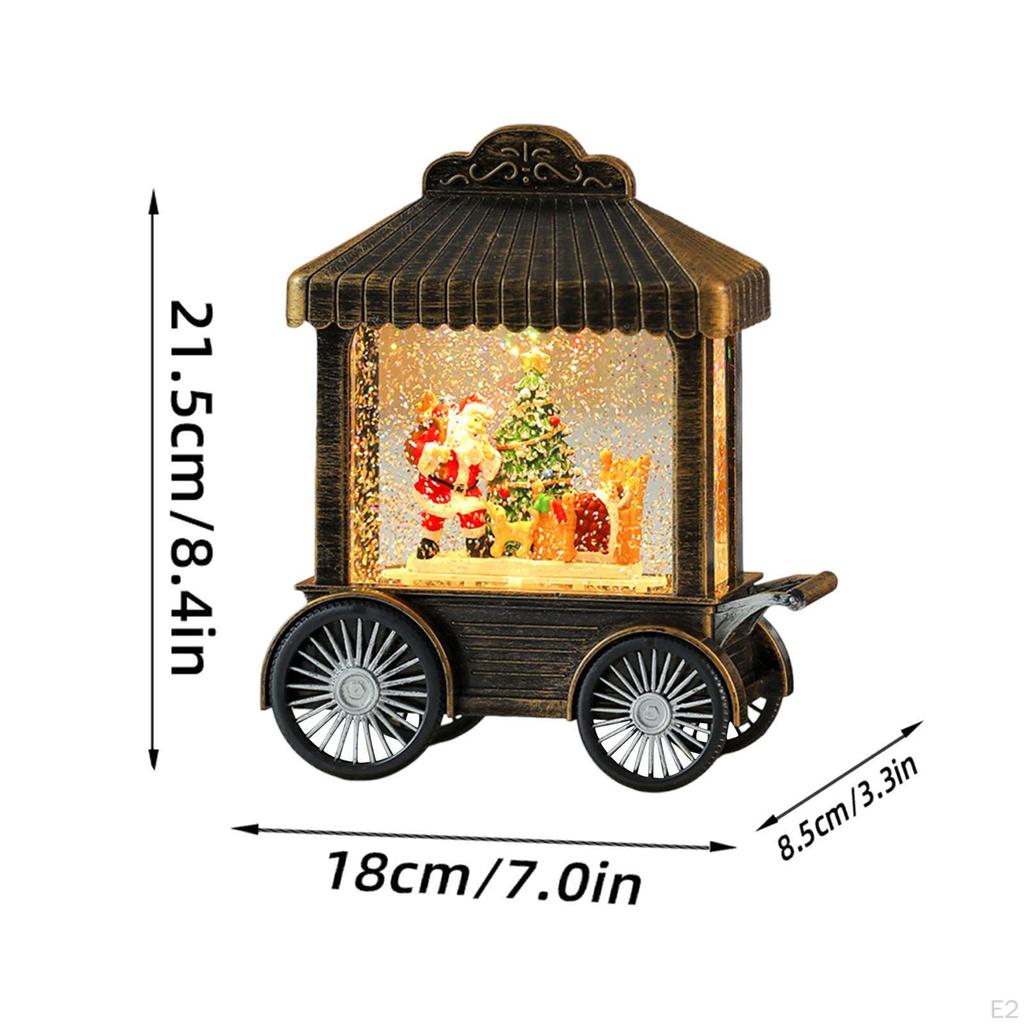 Christmas Snow Globe Decorative with 8 Songs Decoration for Party Table Centerpiece