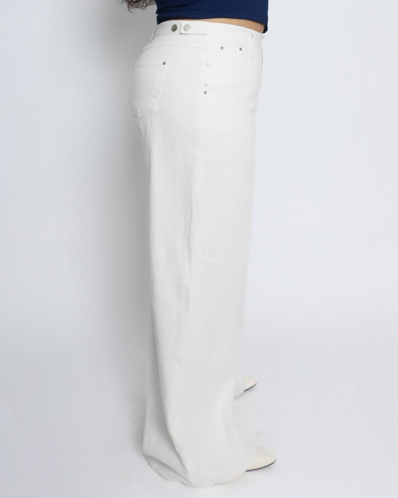 Kulsiseu Cs Cotton Wide Jeans-049 (White)