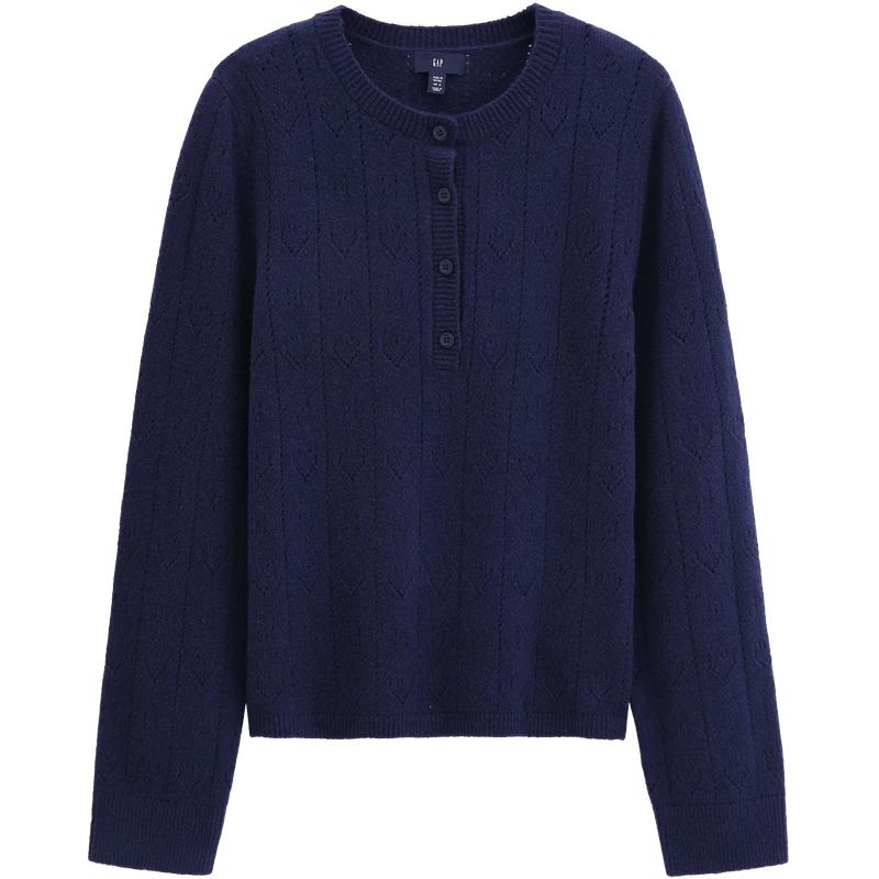GAP Women s Button Half-Placket Knit Sweater 165/88A