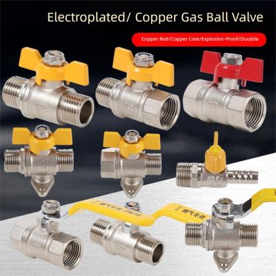 New Brass Faucet Diverter Valve 1/2" Hose Barb Thickened Shut Off Valve Adapter Anti-leak Hose Pipe Fitting Shower Head