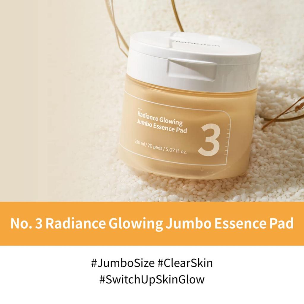 NUMBUZIN No.3 Radiance Glowing Jumbo Essence 70 pads