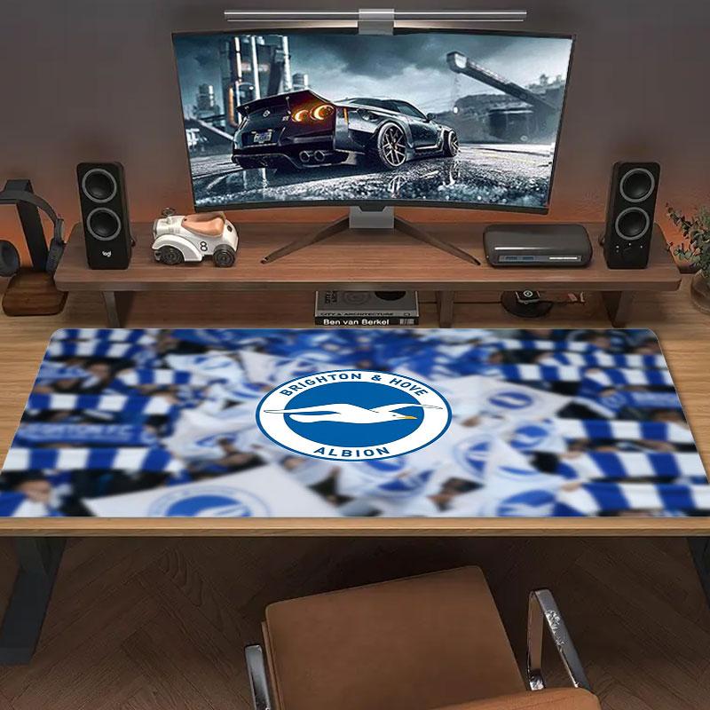 Brighton & Hove Albion Large Size Mouse Pad Large Gaming Table Cushion Non-slip Laptop Tablet Big Mousepad XXL Mat Mini PC Playmat With Lock Edge