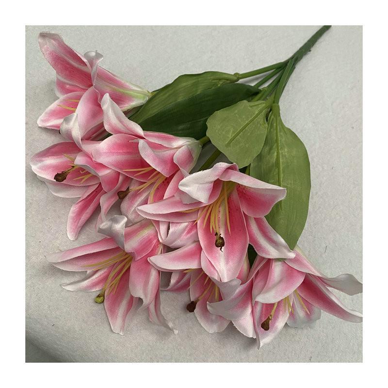 Silk Artificial Lily Floral Arrangement Wedding Home Styling Prop Photography