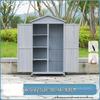 Waterproof Outdoor Wooden Storage Cabinet for Garden Tools - Anti-Corrosion and Sun Protection, Ideal for Courtyard and Balcony Use.