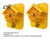 Small Bee House Yellow 2Pcs 3D Printed Houses, Honeycomb Hotels, Home Insect Habitat for Garden Attracts Pollinators to Your Garden, Hotel Outdoors