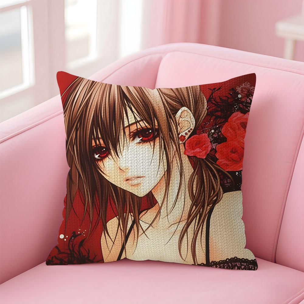 

VVampire KKnight Cushion Cover Natural Linen Pillow Case DoubleSided Print Decorative Sofa Pillowcase Home Decor Gift 30x30cm