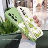 Green Lily Phone Case For Samsung A16 A06 A73 A53 A33 A23 A15 A25 A35 A55 A13 A03S A04 A04S A72 A52S A32 A22 A12 4G 5G