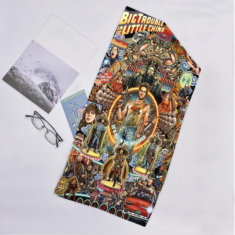 Big Trouble Little China Fashion Beach Towel: Ideal for Summer Adventures Soft, absorbent and quick drying suitable for swimming and bathing