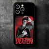 Dexter Morgan TV Soft Phone Case for iPhone 16 16E 17 Air 15 Pro Max 14 Plus 13 Mini 11 12 7 Black Cover Back Shell