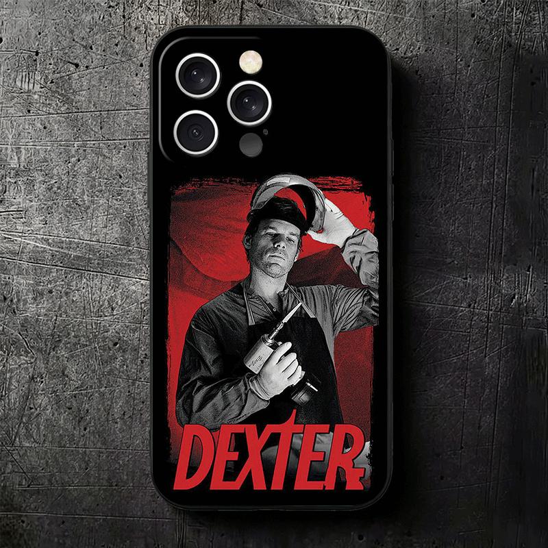 Dexter Morgan TV Soft Phone Case for iPhone 16 16E 17 Air 15 Pro Max 14 Plus 13 Mini 11 12 7 Black Cover Back Shell