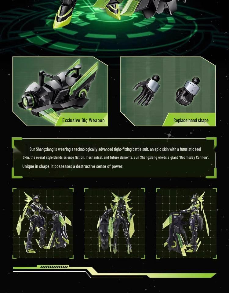 Sun Shangxiang Mecha Building Blocks - Compatible with LEGO, Action Figure Assembly Toy for Boys, Perfect Birthday Gift