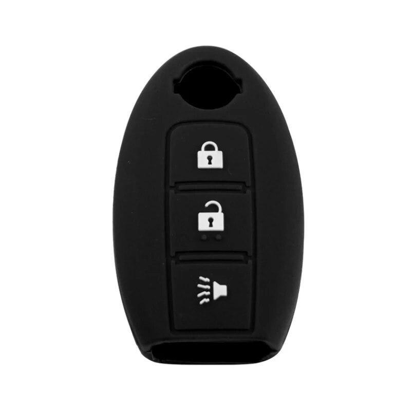 my good car Car Silicon 3 Button Key Case Cover Holder for Nissan Maxima Altima Teana Tiida Sylphy Sunny X-Trail Key Protector