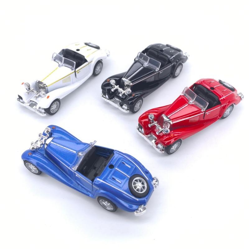 1PC 1:38 alloy classic car retro 500K car model static collection gift cake ornament