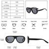 SHAUNA Óculos de Sol Vintage Estilo Piloto Masculino Cor Doce Moda Estampado Leopardo UV400 Feminino Tendência Punk Óculos de Sol