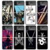 Musical Instrument Drum Rock Black Phone Case For Samsung ZFlip7 ZFlip6 ZFlip5 ZFlip4 ZFlip3 5G Hard Protective Galaxy Z Flip 3