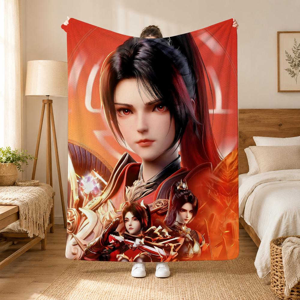 Throne of Seal Anime Throw 240g flannel blanket, suitable for sofas, beds, offices, exquisite gift blankets