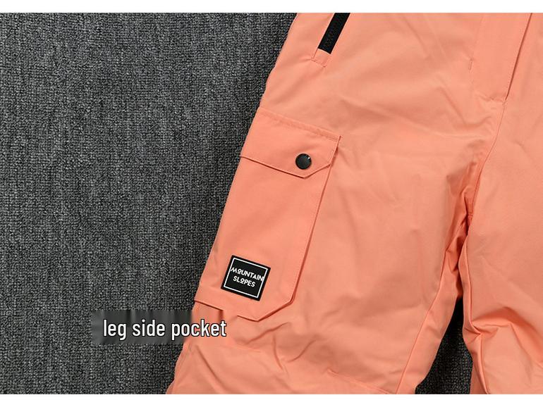 Women's Windproof Waterproof Ski Pants - Thickened, Warm, Professional for Single/Double Board Skiing