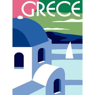 Margot Greece Canvas 40x30cm - MRCU722365