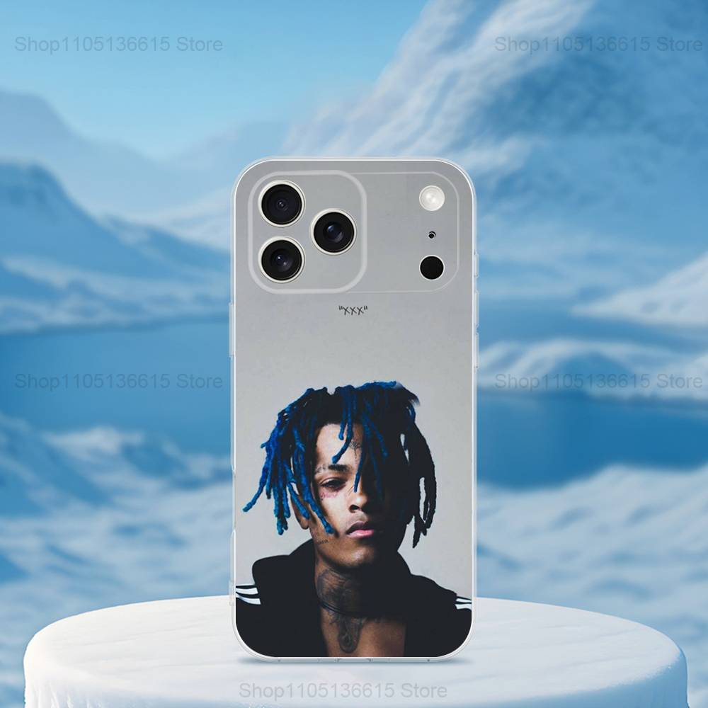Rapper X-XXXTENTACION Cool Phone For iPhone 14,13,12,11,17,16,15,Pro,X,XS,XR,SE,Max,Plus,Mini Transparent Soft Cover