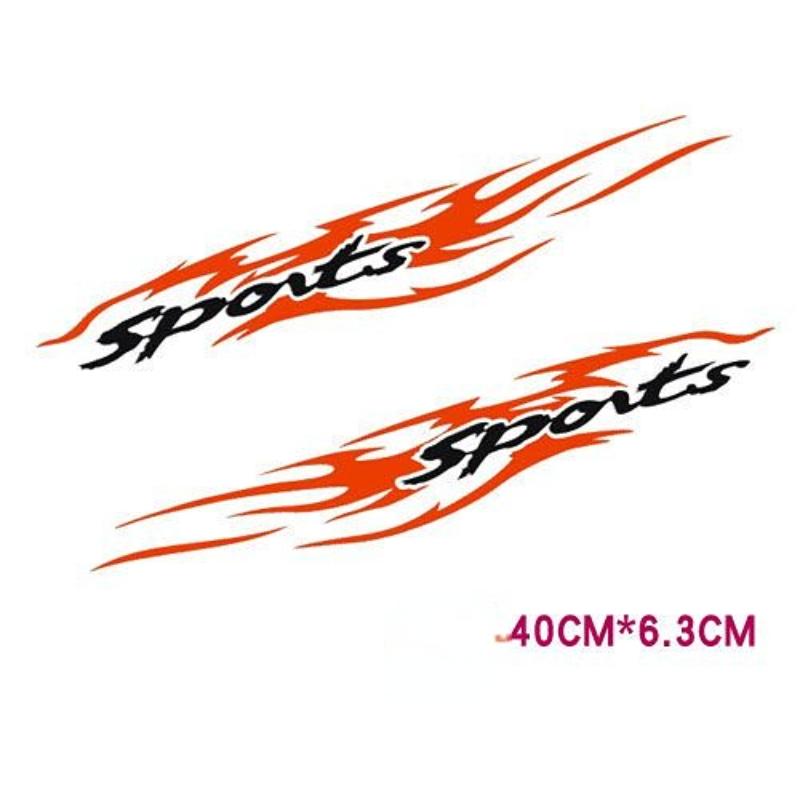 

Автомобиль Личность Пламя Лампа Брови Палка Лампа Палка Бампер Царапины Палка СПОРТ Пламенный Тотем 40cm x 6.3cm красный