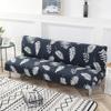 Folding Sofa Furniture Bed Cover Sofa Protective Covers Spandex Stretch Elastic Material Double Chair Cover Slipcovers Living Space Geometric Print