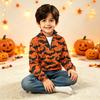 Kids Halloween Print Knit Sweatshirt Pullover Top