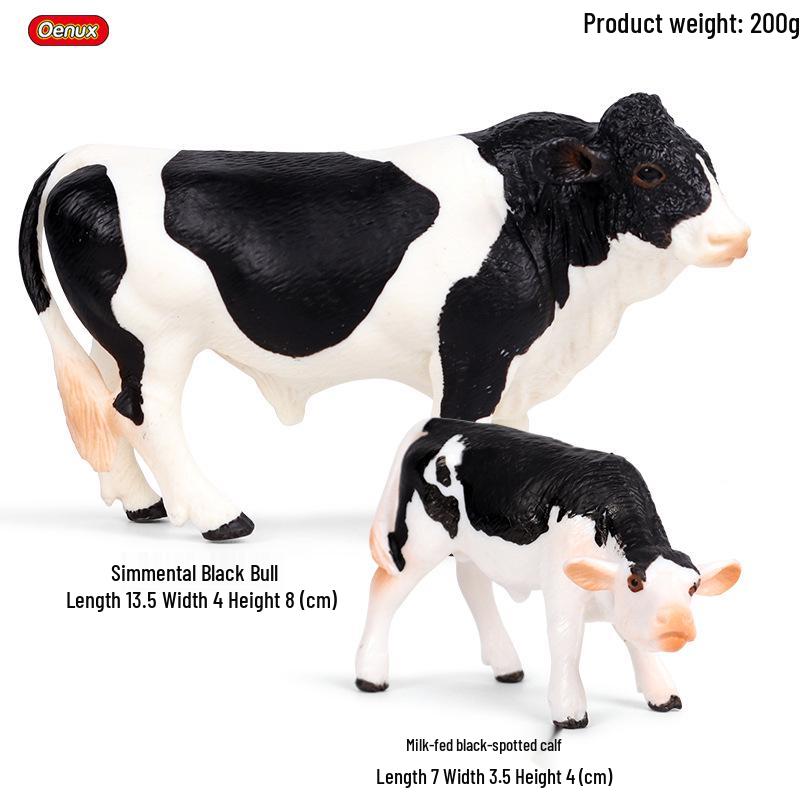 Animal Model Ranch Set: Chicken, Dog, Cow, Sheep, Horse Miniature Toy Scene