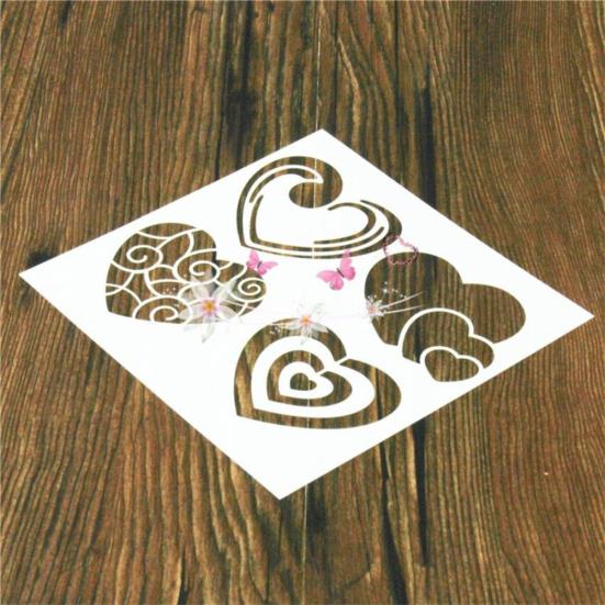 Herz DIY Schichtschablone für Scrapbooking Stempeln Album Prägen Papier Karte