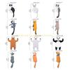  3pcs/set Funny Animal Tail Adhesive Wall Hooks Waterproof Reusable for Key Plug Hanger Kitchen Refrigerator Decor