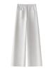 Women's Summer White High-Waist Wide-Leg Jeans: New Arrival Casual Washed Cotton Slim Fit Straight Leg Pants.