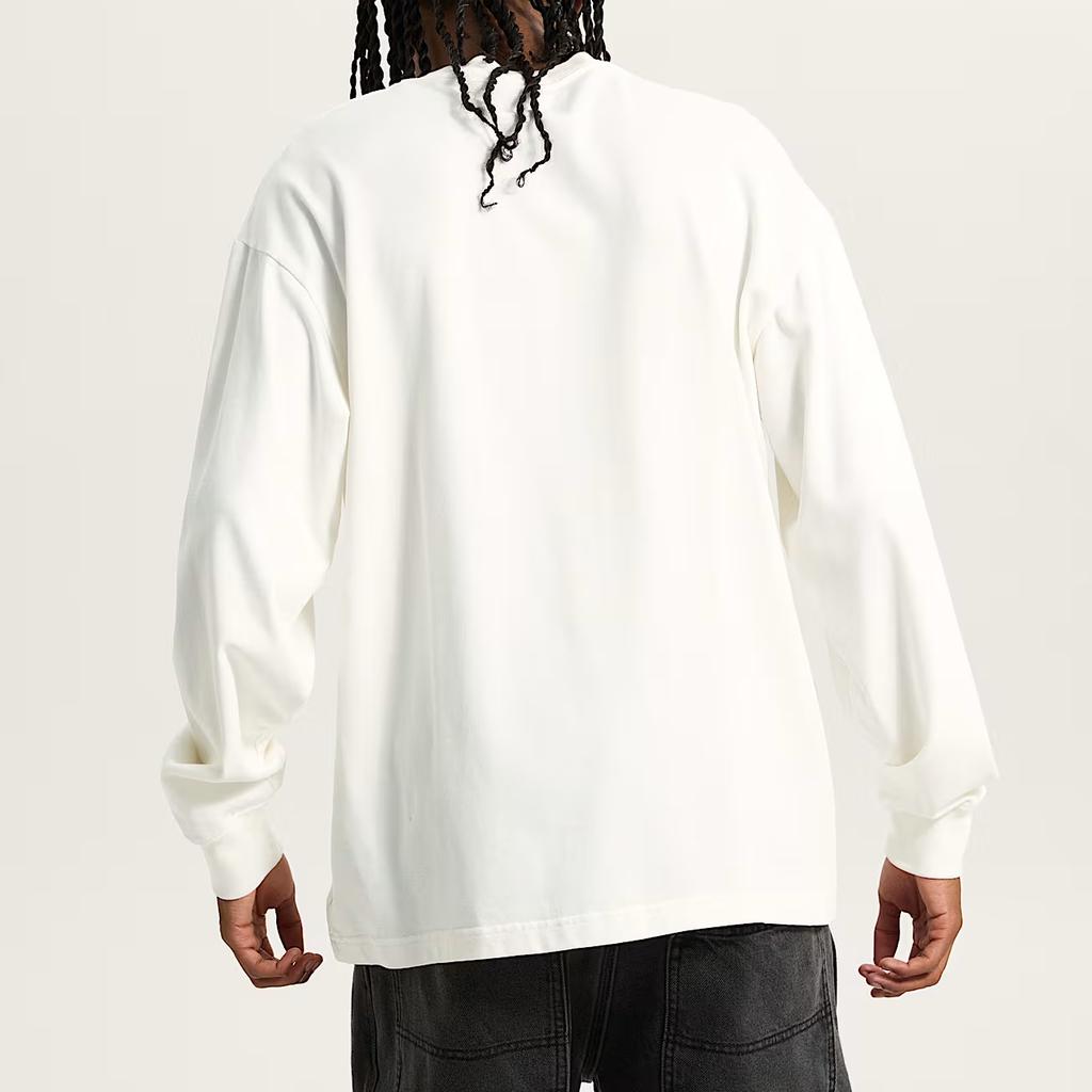 Vans Logo Drop Shoulder Loose Fit Round Neck Long Sleeve T-Shirt Men tops VN000PFKC9F