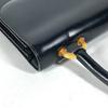 HERMES vintage Ring Do Hand Bag Flap Shoulder Bag Bock Scarf Black/GoldHardware
