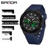 SANDA Sports Watch: World Time, Multifunctional Chronograph, Waterproof, Unisex