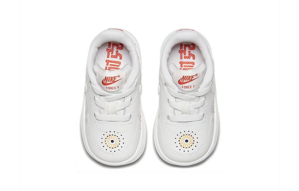 Nike Air Force 1 18 QS Mid Top Skateboard Shoes White Infant And Toddler AO2092-100