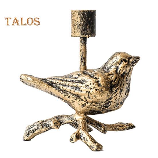 

Винтажный железный подсвечник в виде фигурки животного, центральный элемент стола, конусный подсвечник для званых ужинов, семейных посиделок Bird