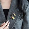 Seamless Magnetic Fastener Zebras Inspired Brooch Sustainable Recycled Material Zebras Print Magnetic Pin Fashion Jewelry