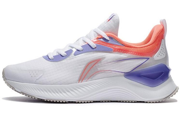 Li Ning YueYing Element Running Shoes Women s Low Top White/Purple ARHS010-1 36