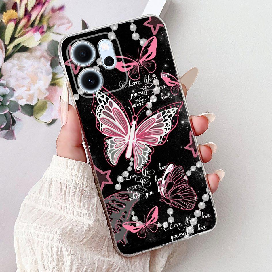 For Cover OPPO Reno 14F 2025 Case Reno14F Popular Bamboo Bowknot Soft Silicone Clear TPU Bumper For OPPO Reno14 F CPH2743 Shells