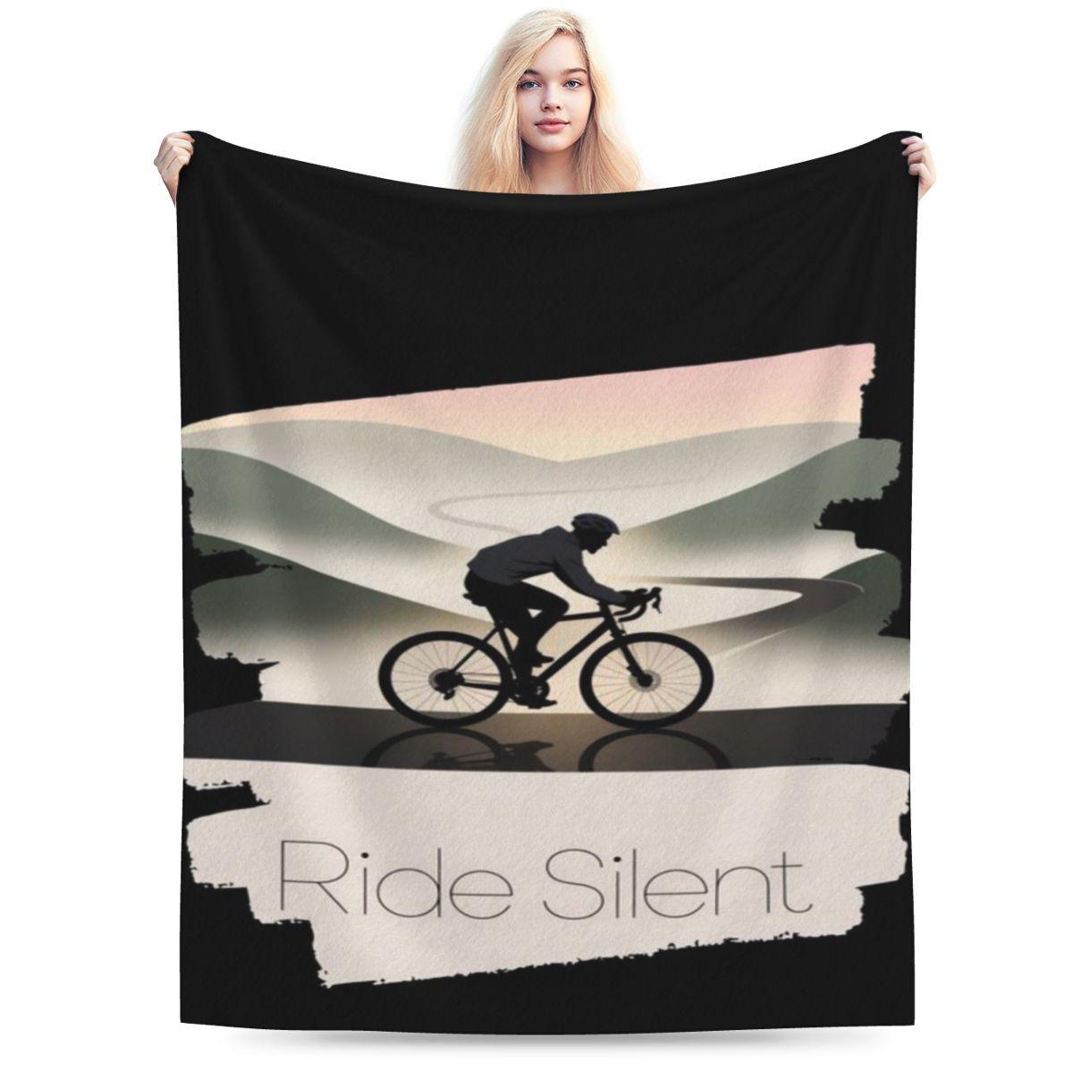 Ride Silent Gravel Adventure Custom Comfortable Gift An UltraSoft Micro Fleece Blanket 75x100cm 30x40in