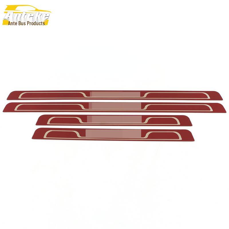 Tayron Stainless Steel Welcome Pedal Trim for 18 Models: Sill Strip Bright Decal Car Accessory